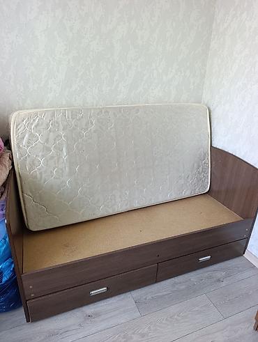 односпалка диван: Односпальная кровать, Б/у, С матрасом, длина - 160 см — 3