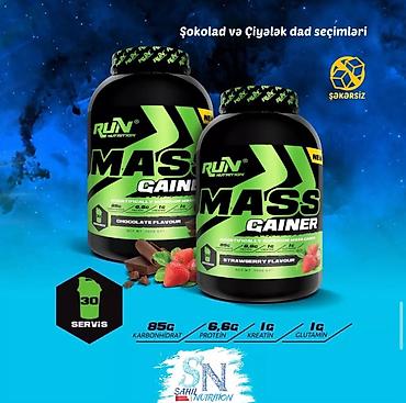 mass geyner: Gainer Run Nutrition, Çəki: 3001 - 3500 g, Yeni — 1