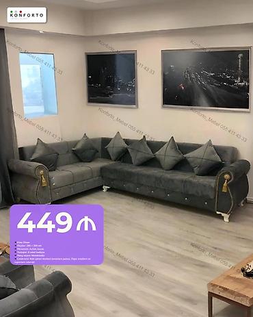 sacaqli pendir: Künc divan – Konforto Mebel - Ölçü: 280 × 200 sm - Mexanizm: açılan — 1