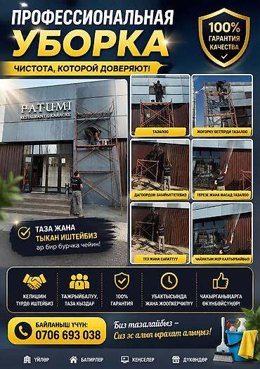 пыль: Профессиональная уборка фасадов, окон и высотных поверхностей - — 1