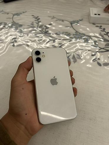 aion v plus: IPhone 11, Б/у, 128 ГБ, Белый, Коробка, 76 % — 3