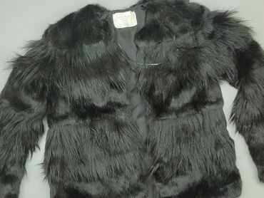 czarne t shirty basic: Fur, Zara, S (EU 36), condition - Very good