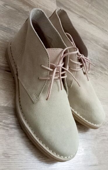 Botinkalar: Bej rəngli süet desert çəkmələri -Yenidir geyinilmeyib.(xaricden — 1