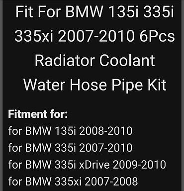 mator bmw: BMW 135i/335i/335xi üçün radiator antifriz hortum dəsti – 6 ədəd — 2
