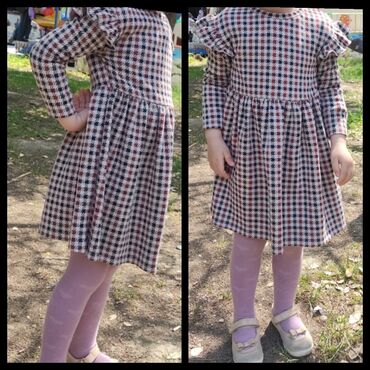 детские платья на годик: Детское платье цвет - Коричневый