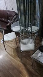 xan çinar: Для кухни, Б/у, Круглый стол, 4 стула