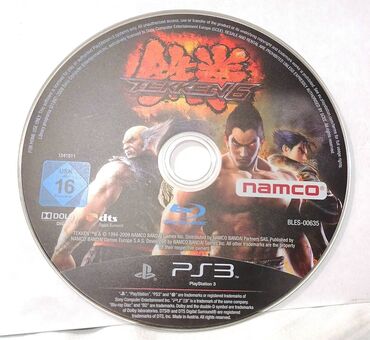 PS3 (Sony PlayStation 3): Tekken 6 PS3 Original DVD Samo disk, bez kutije Nemam PS3 da ga
