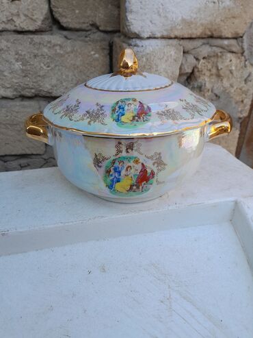 sufre instagram: MZ Czech Republic markalı porselen qapaqlı şorbnik/terin. - Mənşə
