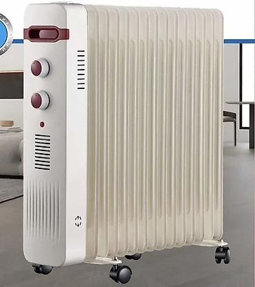 Масляные обогреватели: Масляный обогреватель Кол-во секций: 7, Несколько режимов мощности, Быстрый нагрев, Отключение при падении — 5