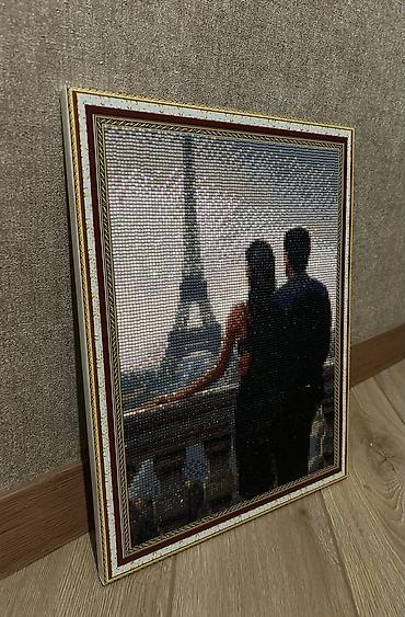 06 sekilleri: Məhsul: Rəsm mozaika (diamond painting) – “Paris mənzərəsi, Eyfel — 2