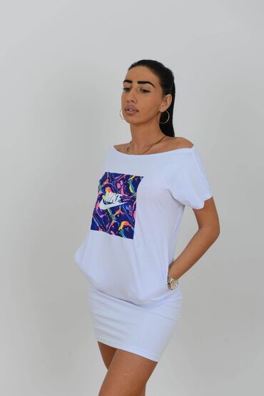 Haljine: 1 za 1700, 2 za 2500
Dužina 95 cm turski bruseni pamuk sa elastinom — 9