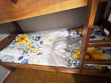 Двухъярусные кровати: Деревянная двухъярусная кровать - Материал: массив дерева — 5