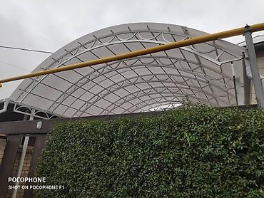 Навесы: Навес, Арочный, Металл, Поликарбонат, Установка — 11