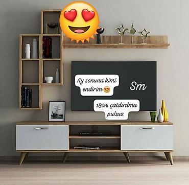 telefon altlığı: Yeni, Düz TV altlığı, Polkalı — 1