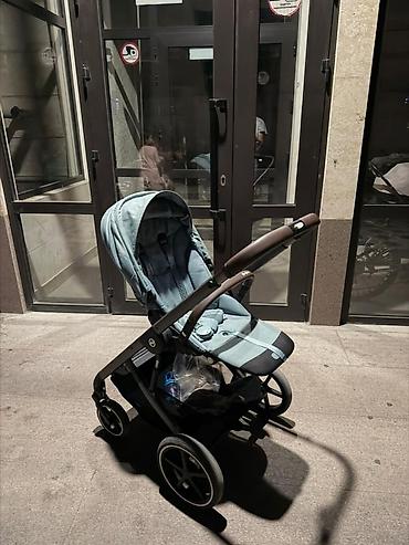 cybex коляски: Коляска, Cybex, цвет - Голубой, Б/у — 2