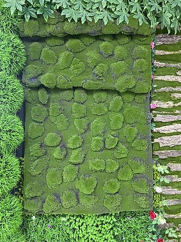 Фасадные 3D панели: Искусственные зеленые панели для оформления стен и перегородок — 1