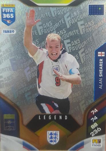 İncəsənət və kolleksiyalar: Panini FIFA 365 “Fans Favourite” kolleksiya kartı – LEGEND seriyası - — 1