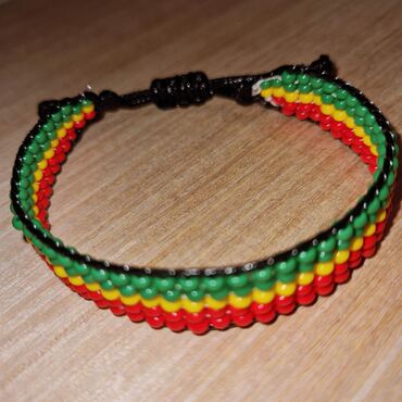 Narukvice: Podesiva narukvica, Handmade, Materijal: Kristal, Perlice — 15