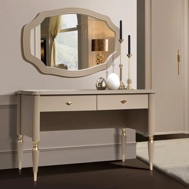 Спальные гарнитуры: Спальный гарнитур, Двуспальная кровать, МДФ, цвет - Бежевый — 8