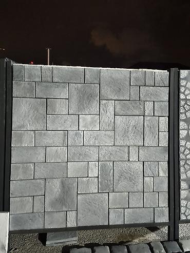 Бетонные заборы: Beton dekorativ hasar paneli - Material: yüksək möhkəmlikli armaturlu — 1