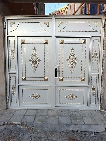 Ворота и комплектующие: Dekorativ dəmir darvaza - Material: qalın metal/prokat, möhkəm qaynaq — 1