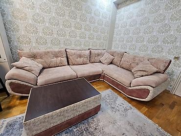 ucuz masa: Künc divan dəsti - Forma: L-şəkilli künc divan, geniş oturacaq sahəsi — 1