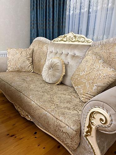 şamlar: Klassik üslubda qonaq otağı dəsti - Yemək masası: mərmər fakturalı — 7