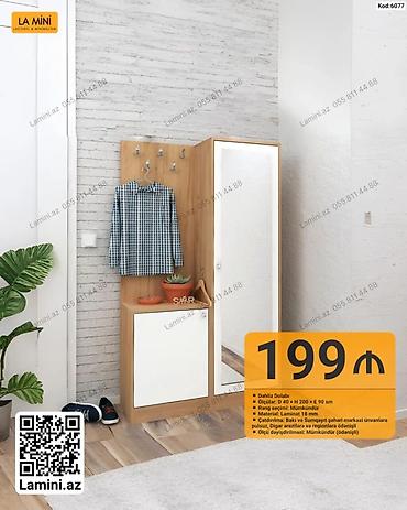 balaca skaflar: Dəhliz dolabı – La Mini - Ölçülər: D 40 × H 200 × E 90 sm - Material — 1