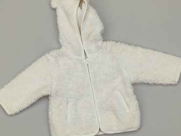 granatowy sweterek dla niemowlaka: Bluza, 0-3 m, stan - Dobry