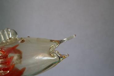 Статуэтки: Винтажные стеклянные рыбки. высота 27 см и 20 см Гутное стекло, СССР — 10