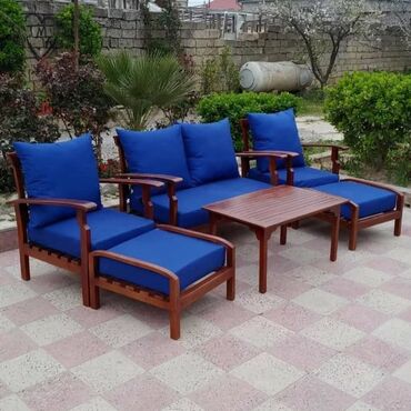 Masa və oturacaq dəstləri: Yeni, Jurnal masası, 2 divan, Divan, Taxta, Azərbaycan