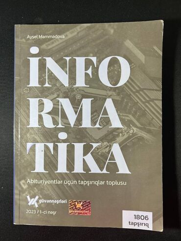kimya 7 ci sinif metodik vesait pdf yukle: Abituriyent hazırlığı üçün güvən informatika 2023 1-ci nəşr