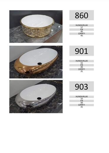 Çanaqlar, tülpanlar: Bol çeşitdə hamam moykaları — 29