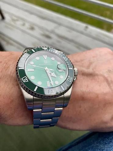 Ručni satovi: PAGANI DESIGN PD-1639 43mm/Zelena-Rolex Submariner-Automatik Potpuno — 2