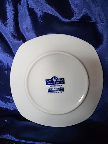 pivski set cena: Tanjiri novi,vintaz Van Well porcelan Nemacka. Desertni tanjiri — 10