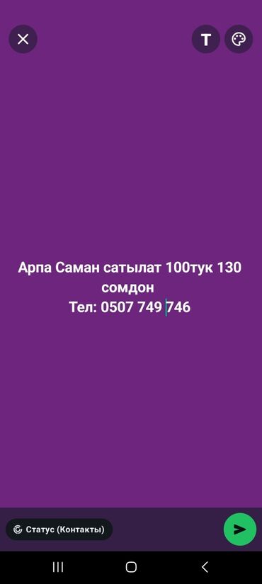 усыпление животных бишкек: Арпа саман сатылат 100тук 130 сомдон