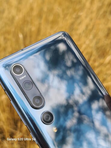 ми 10 с: Xiaomi, Mi 10 5G, Колдонулган, 256 ГБ, түсү - Көгүлтүр, 1 SIM
