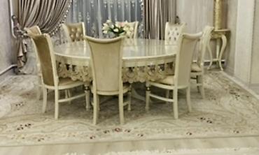 Столы: ПРОДАЮ СТОЛ ДЛЯ ЗАЛА КРУГЛЫЙ СЛОНОВАЯ КОСТЬ С ПЕРЕЛИВОМ ИЗ КАРАЖЫГАЧА — 1