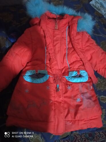 Детский мир: Куртка для девочек, до 5лет, зимняя, про-во Россия, цена 500,Кемин