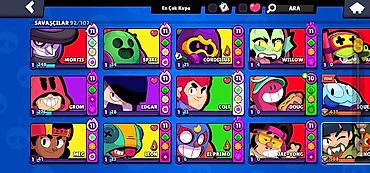 nissan maşın: Brawl Stars hesabı – güclü və balanslı lineup - Ümumi: 13-prestiqli — 2