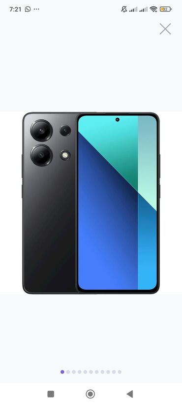 rəsmi note 12: Xiaomi Redmi Note 13, 128 GB, rəng - Qara, 
 Barmaq izi, İki sim kartlı, Face ID