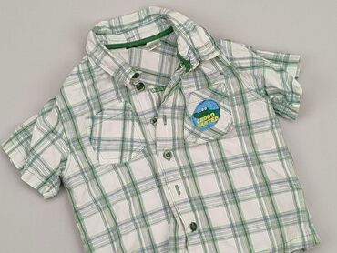 letnia sukienka na chrzest: Shirt 3-4 years, condition - Good, pattern - Cell, color - Green