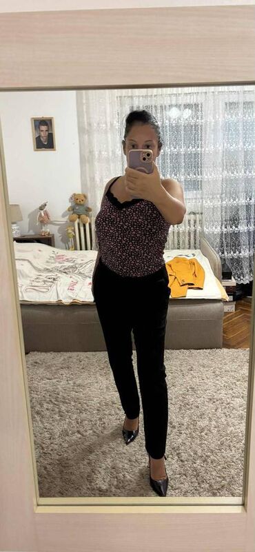 Pantalone: 2XL (EU 44), Normalan struk, Ravne nogavice — 2