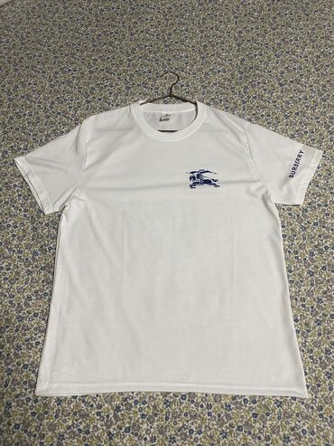 Футболки: Мужская футболка, XL (EU 42), Burberry, Новый, цвет - Белый, Самовывоз, Платная доставка