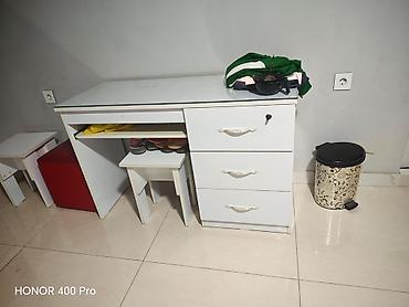 ikinci el salon mallari: Iki neferlik salon guzgusi fitting manikur stole lak qoy Maga vitrinde — 3
