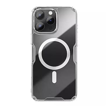 Maske i futrole za telefone: Futrola NILLKIN Nature Pro Magnetic za iPhone 16 Pro (6.3) bela. Uz — 1