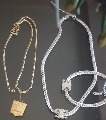 Setovi nakita: Set: Narukvica, Ogrlica, Materijal: Hirurški čelik — 8