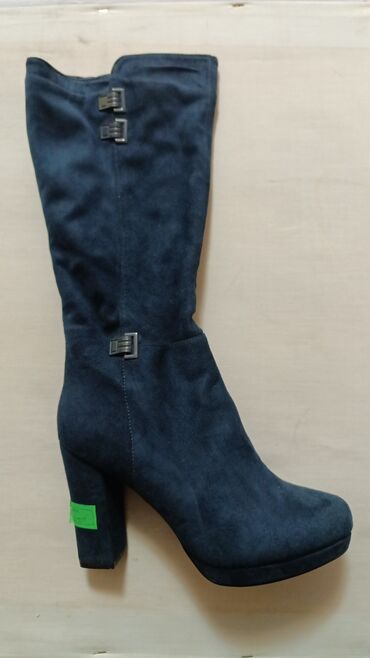 Ботинки и ботильоны: Женская осенняя обувь, (черный цвет): 1) Ботинки дерби из замши - — 27