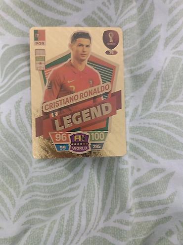 Искусство и коллекционирование: Коллекционная карточка Cristiano Ronaldo LEGEND — золотая — 2