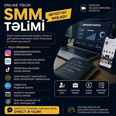 onlayn smm vakansiya: ONLINE SMM TƏLİMİ Sosial media sahəsində peşəkar olmaq və gəlir — 2